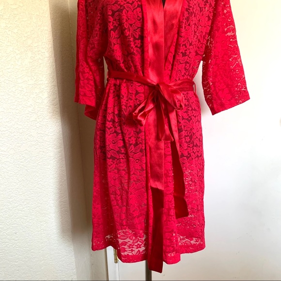 NWT Women's Apt. 9 Solid Lace Robe - Picture 3 of 9